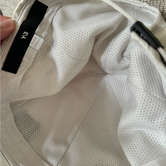 Y-3 Cream and Black Webbing Cap - Picture 4 of 6